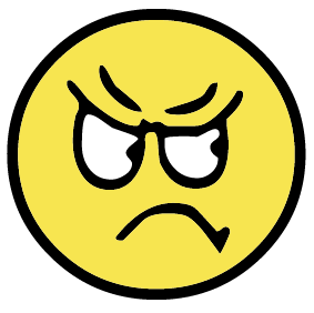 Angry face clip art free