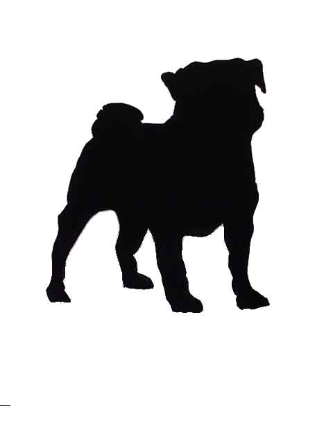 Pug Silhouette Clipart