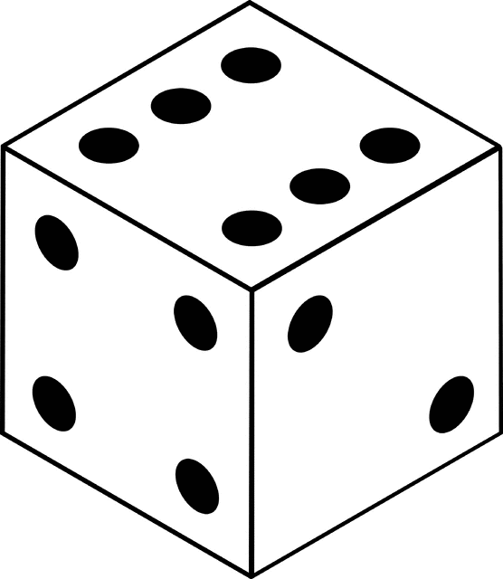 Black Dice Clipart