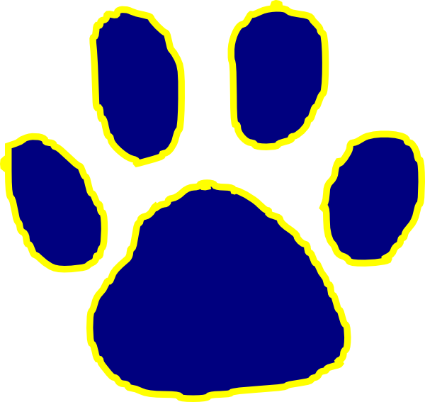 Bobcat Paw Print Clipart