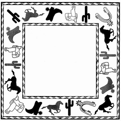 Cowboy Border Clip Art - ClipArt Best