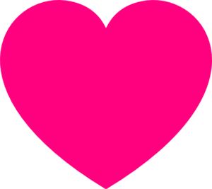 Pink Heart clip art - vector clip art online, royalty free ...