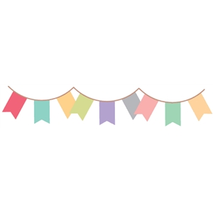 Silhouette Design Store - View Design #32853: banner / bunting border