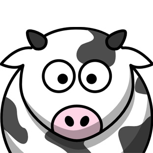 Cartoon Cow Face