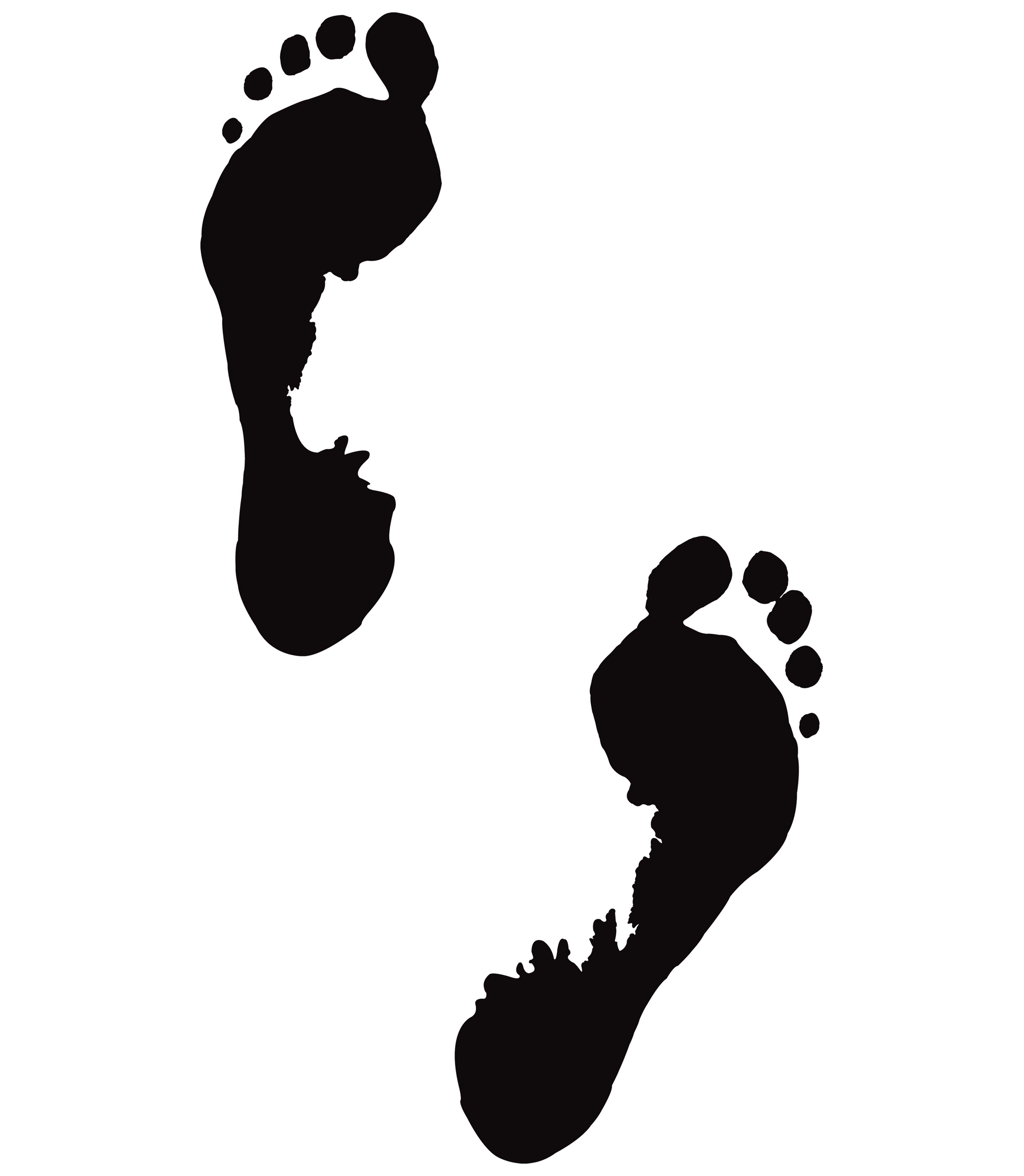 Human footprint clipart