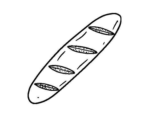 A loaf of bread coloring page - Coloringcrew.com