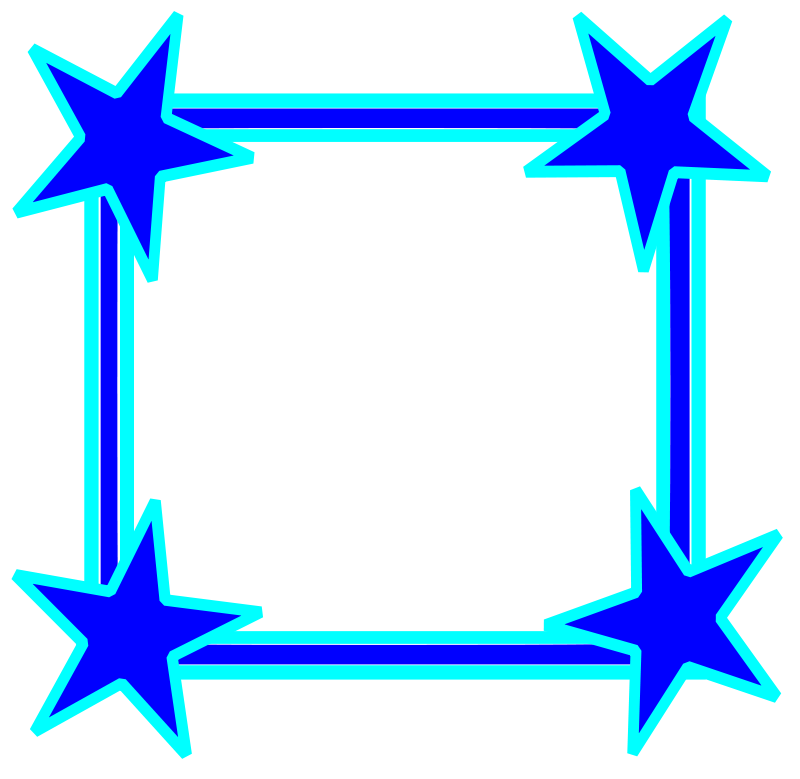 Border clipart corner star