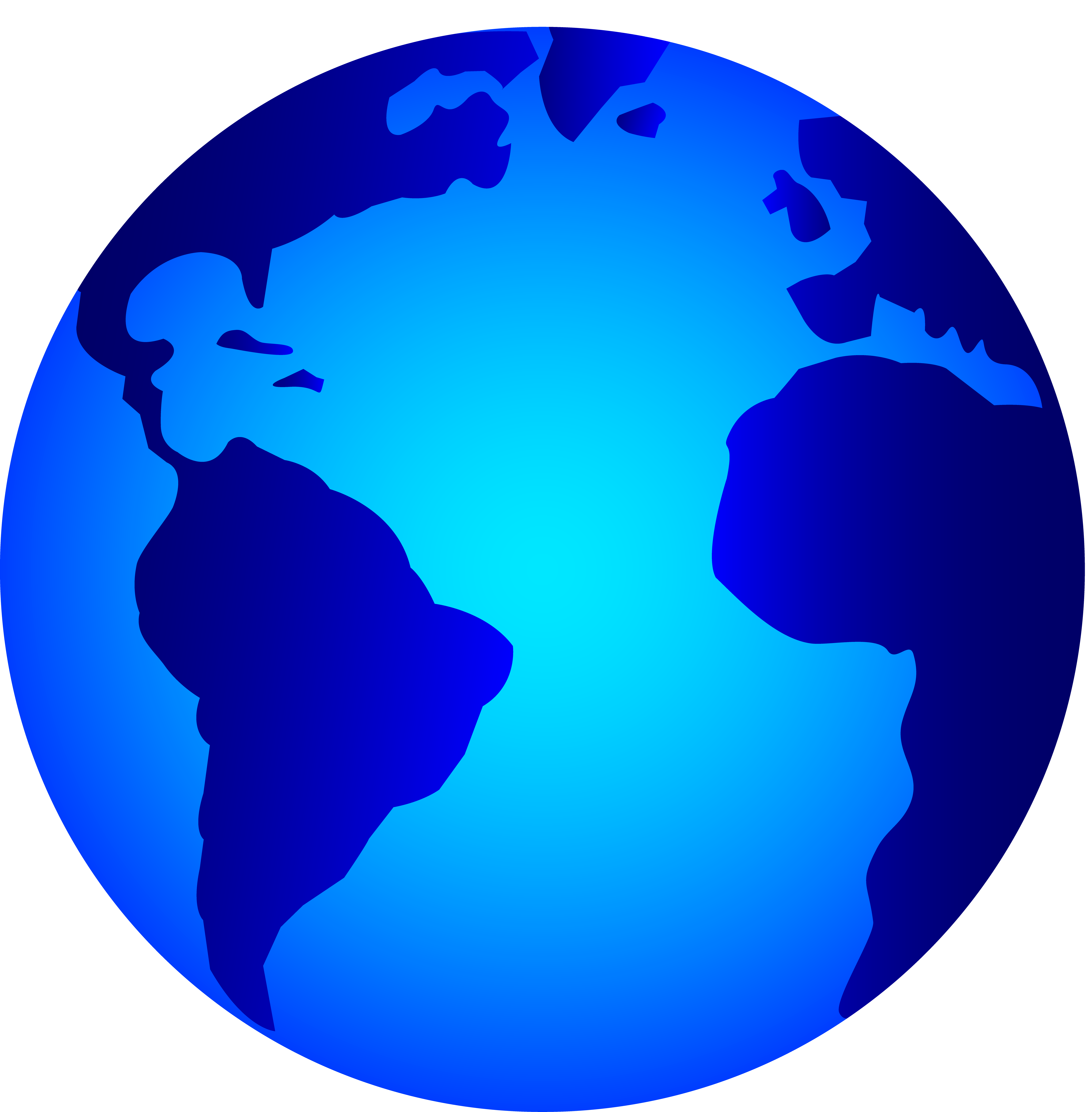 Usa world globe clipart vector