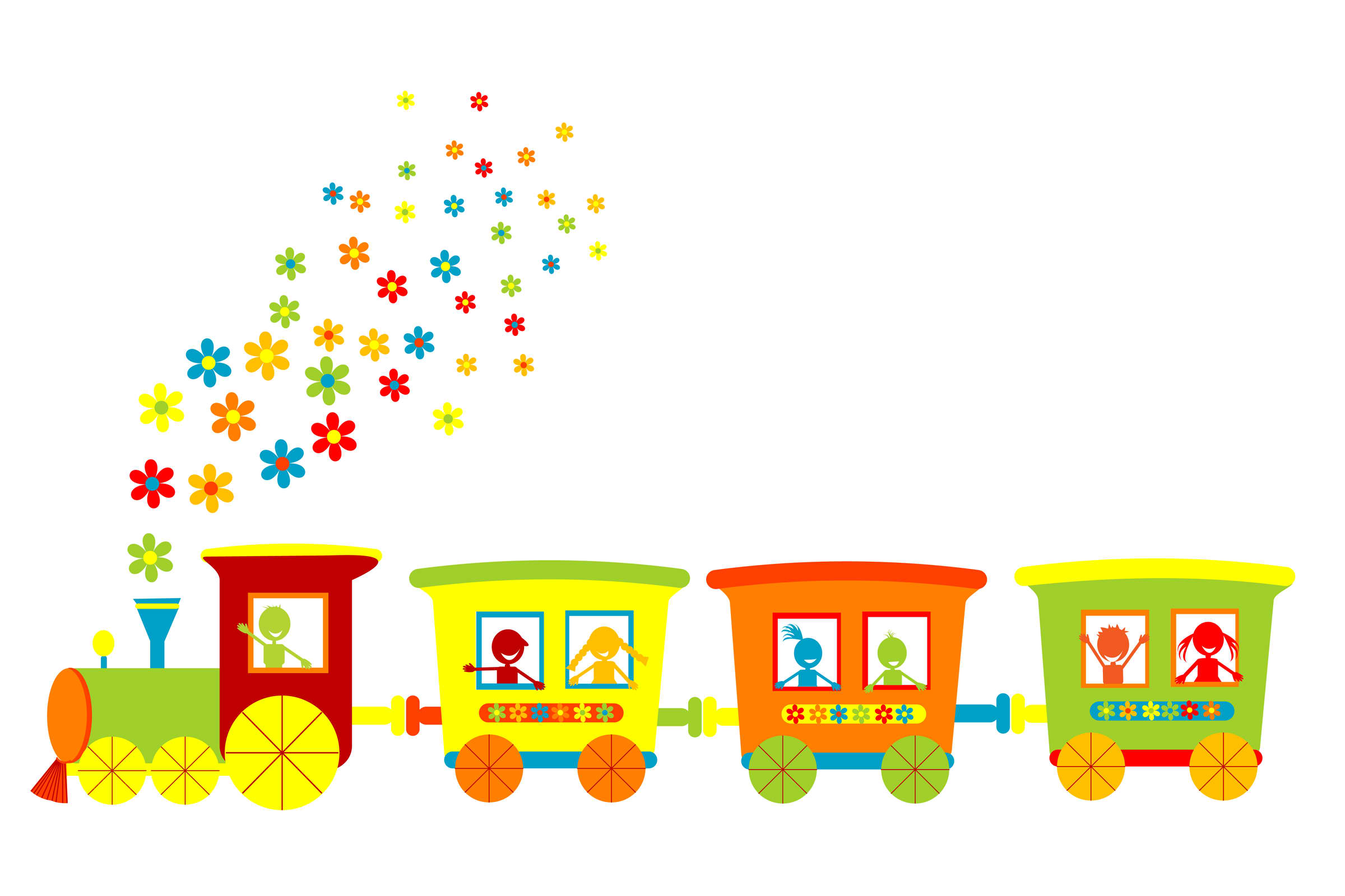 Toy Train Cartoon