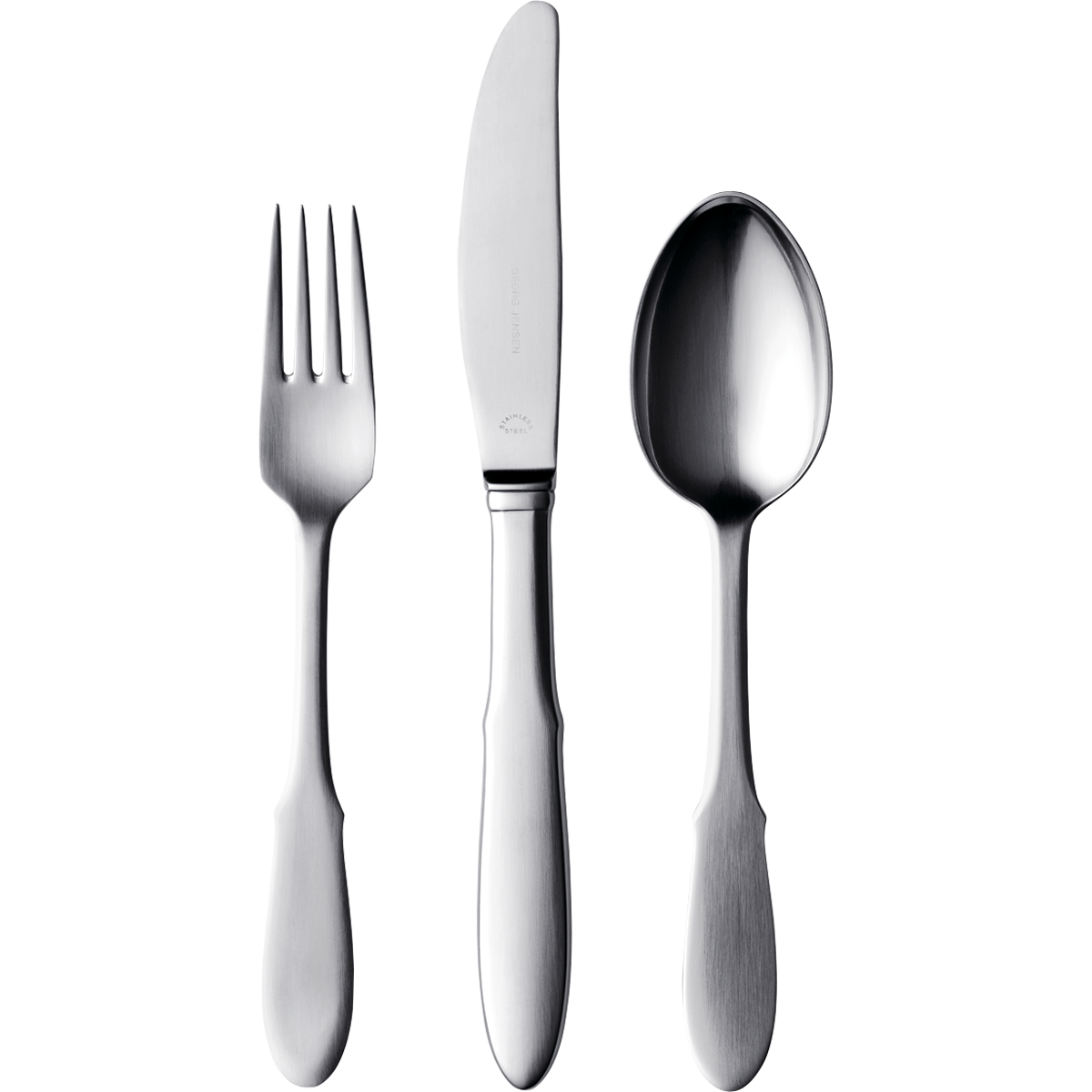 Fork and Knife and Spoon One | Isolated Stock Photo