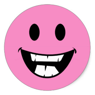 Pink Smiley Face Stickers | Zazzle