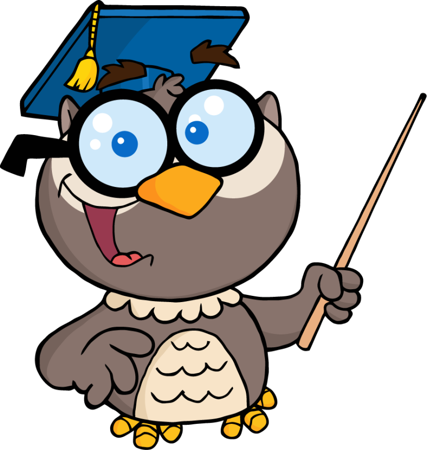 Teaching owl clipart