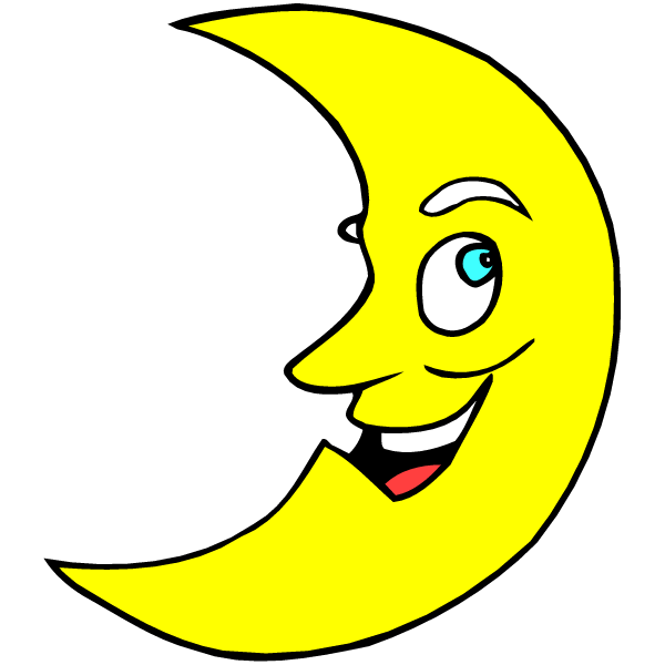 Cartoon Full Yellow Moon - ClipArt Best