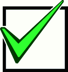 Green check mark clip art