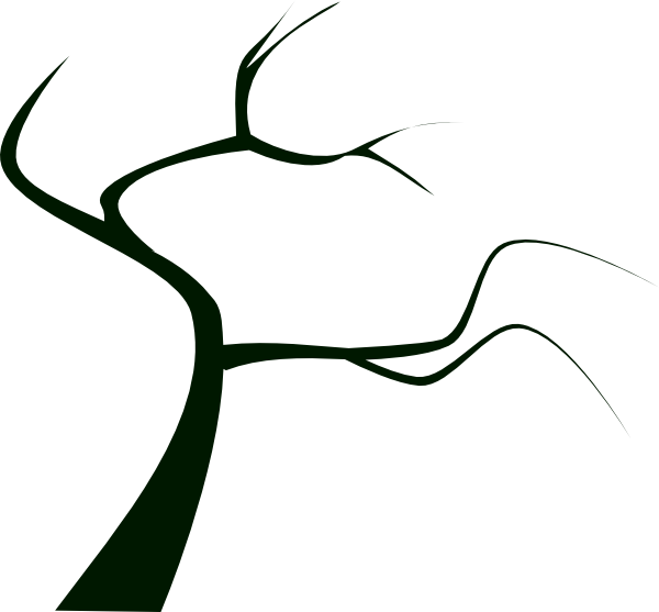 Cartoon Tree Outline Bare - ClipArt Best