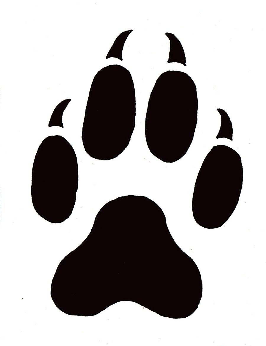 Bobcat Paw Print Clipart