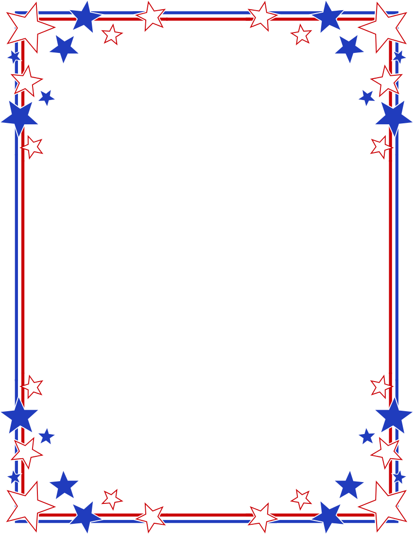 Star Border Clipart - Tumundografico