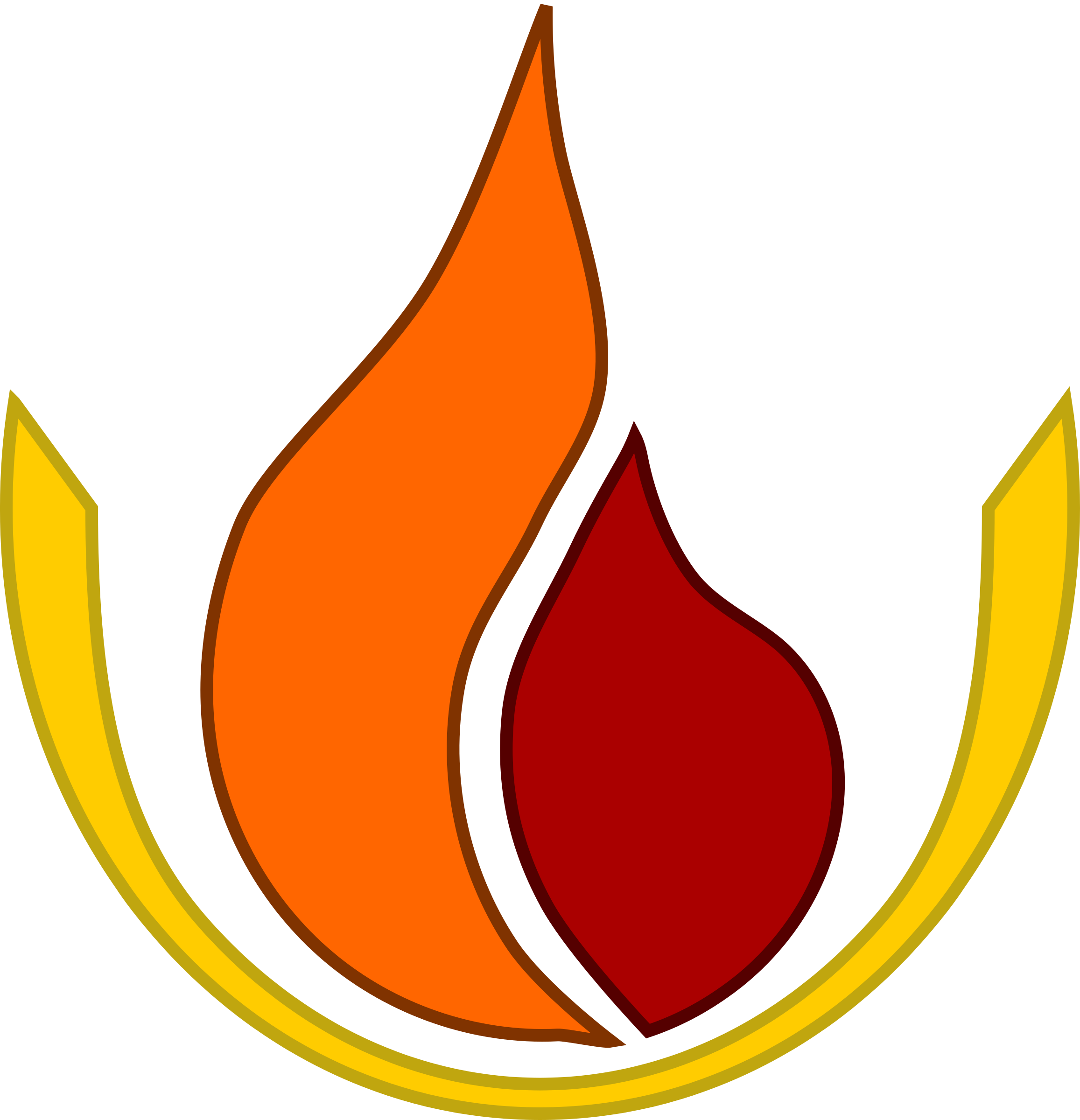 Clipart - Flame logo