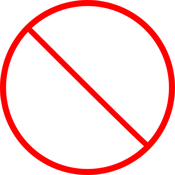 No Symbol Clip Art