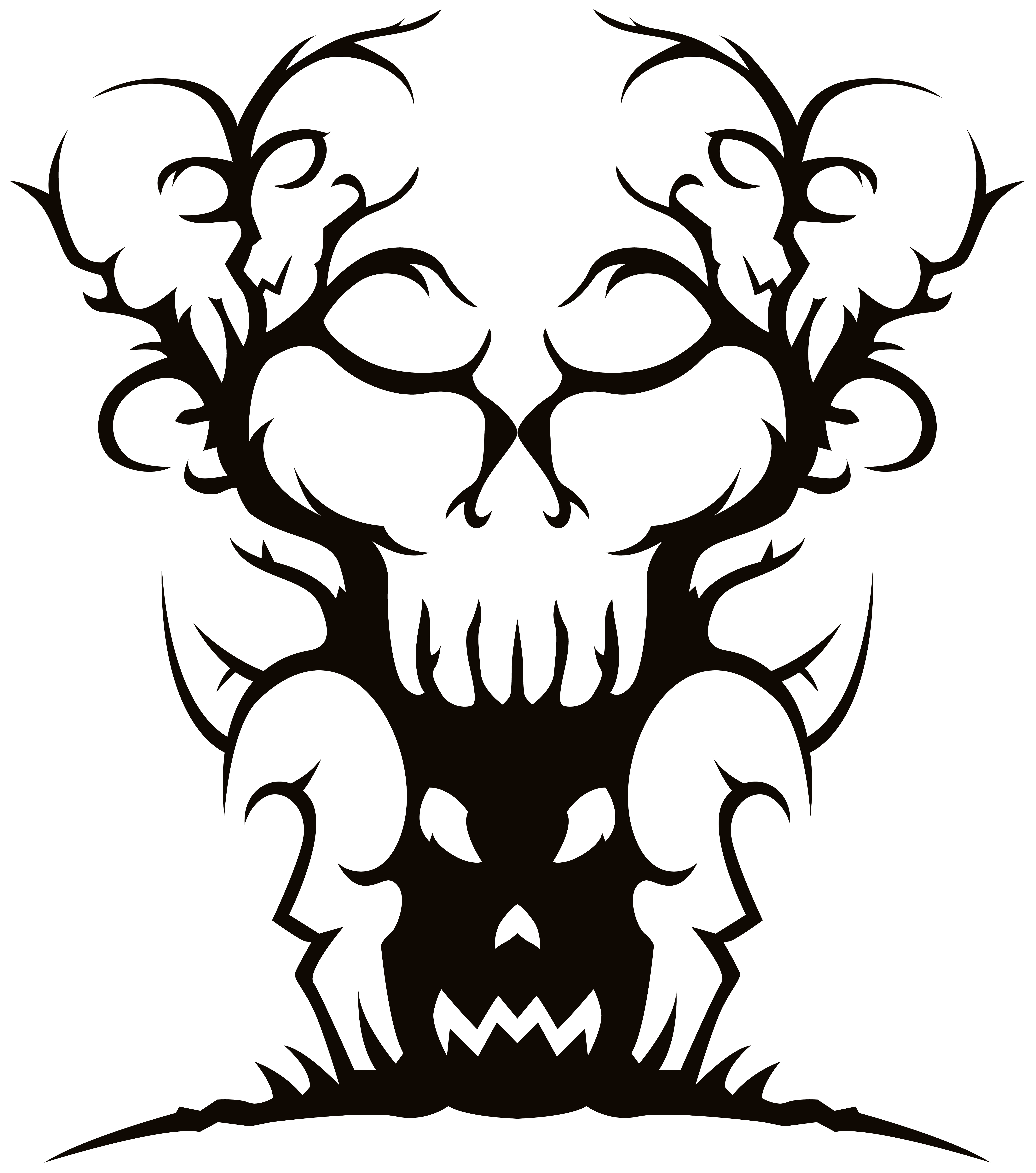 Scary Spooky Tree PNG Clipart Image