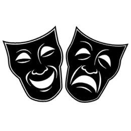 Drama Mask Template - ClipArt Best