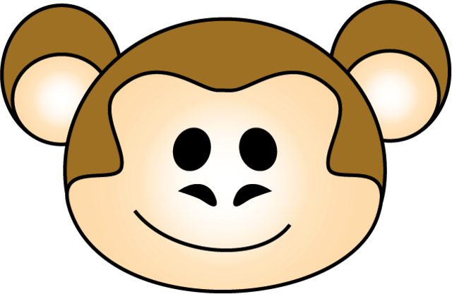 Baby Monkey Face Clip Art - Free Clipart Images