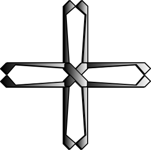 Holy Steel Greek Cross clip art - vector clip art online, royalty ...