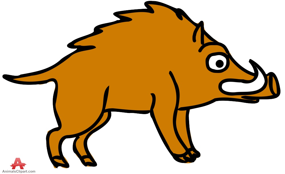 Wild hog clipart