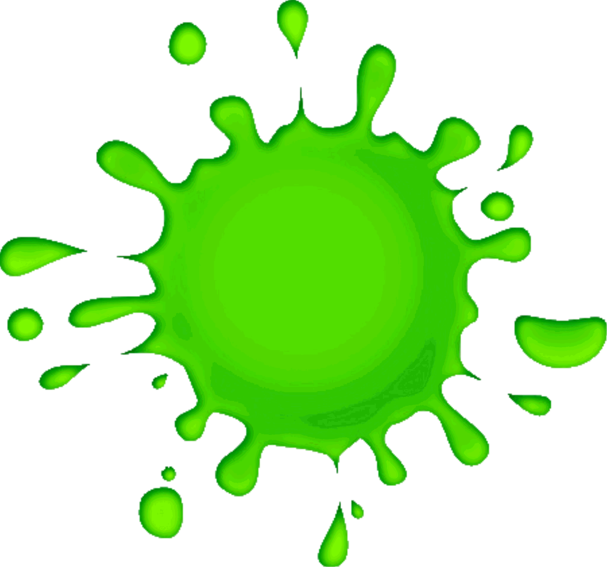 Green paint splatter clipart