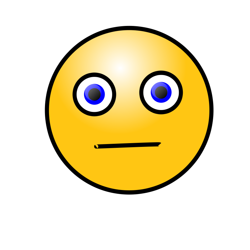 Bored Smiley Face Clipart