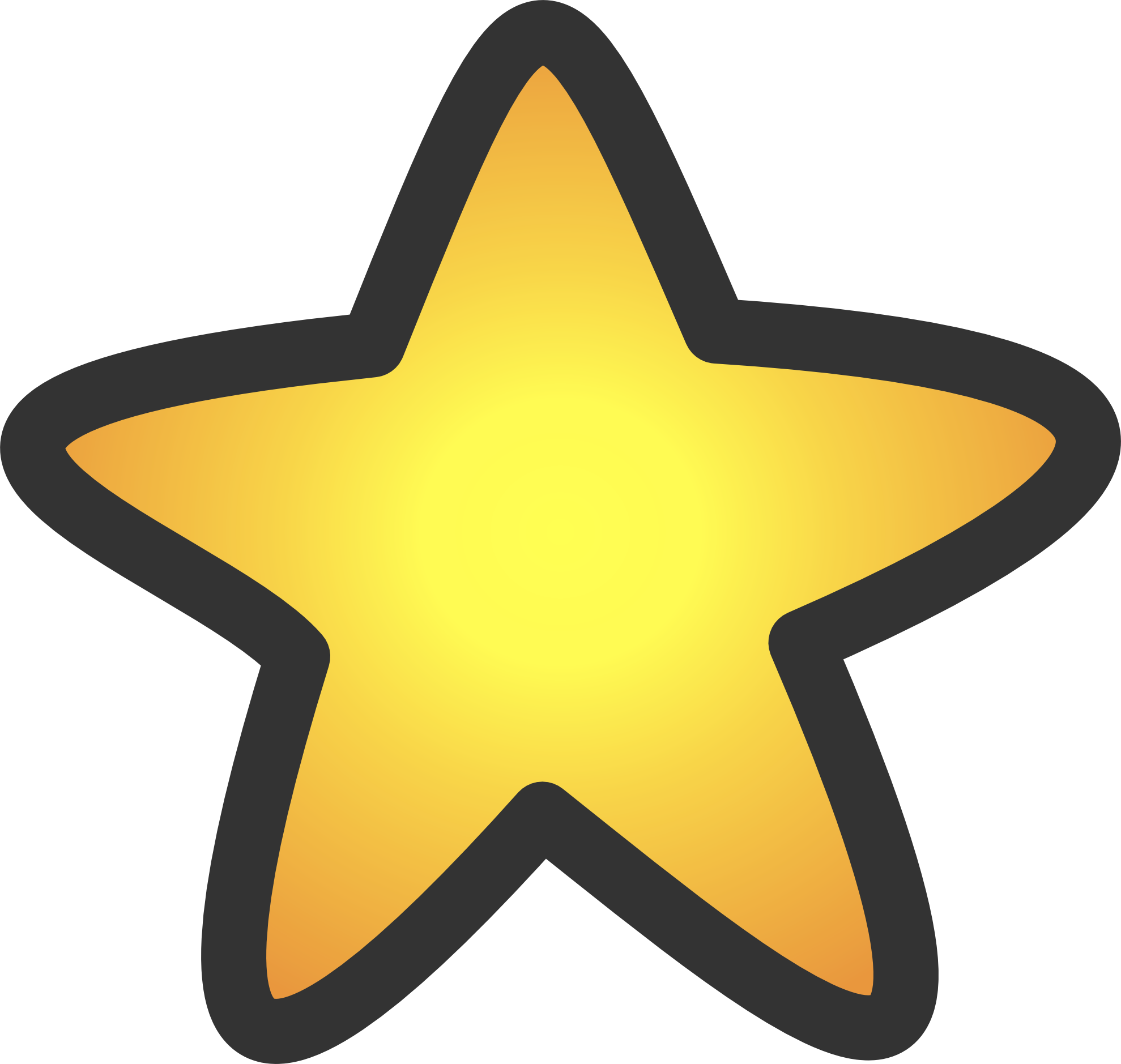 Gold star SVG