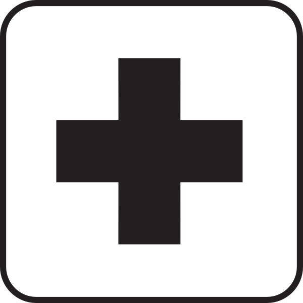 First aid sign clipart