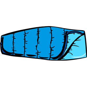 Blue Sleeping Bag clipart, cliparts of Blue Sleeping Bag free ...