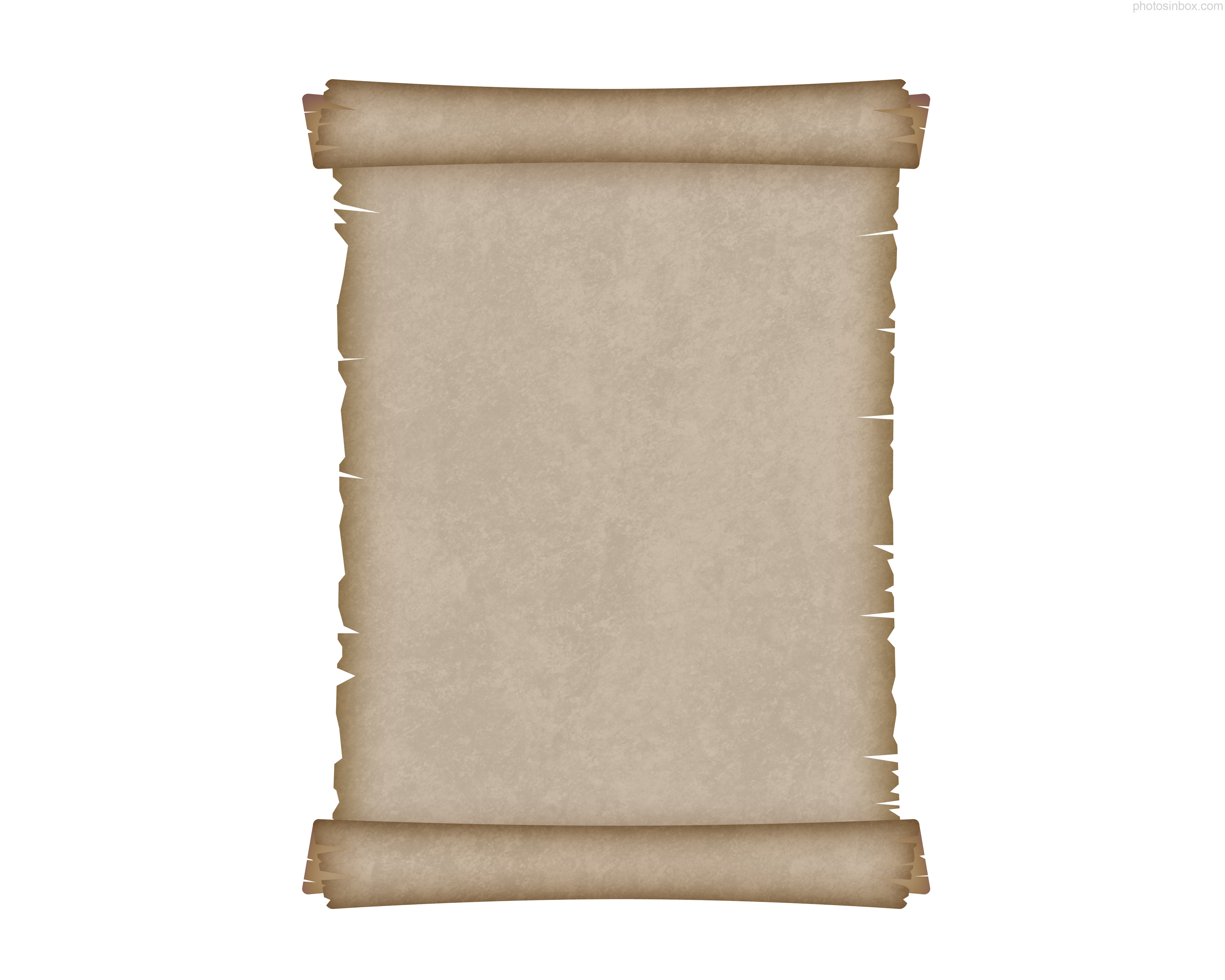 ancient paper scroll