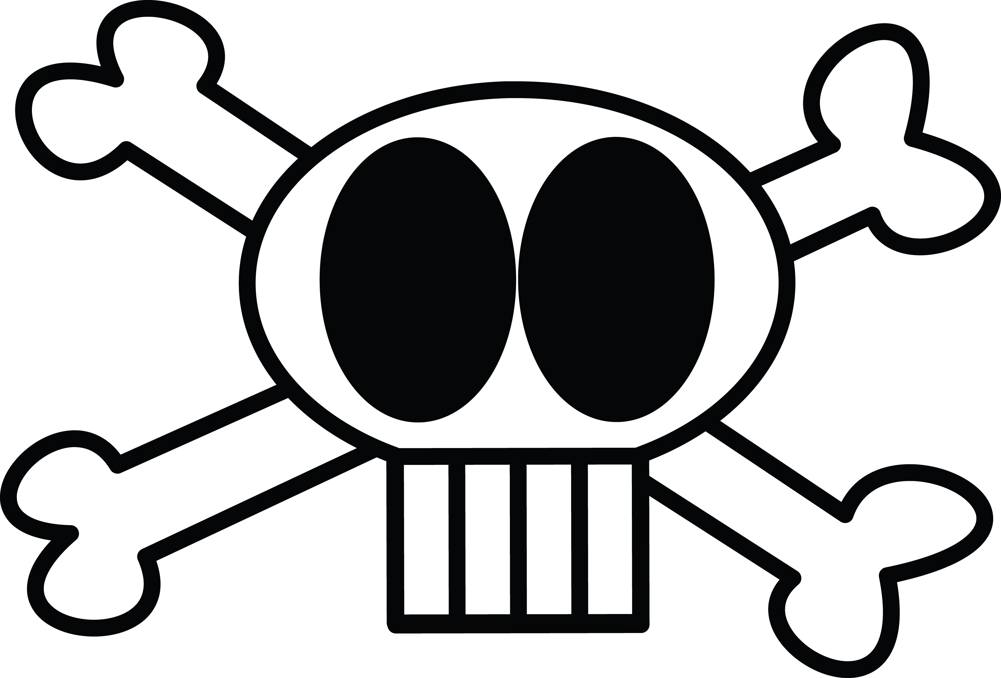 Skull And Bones Cartoon - ClipArt Best