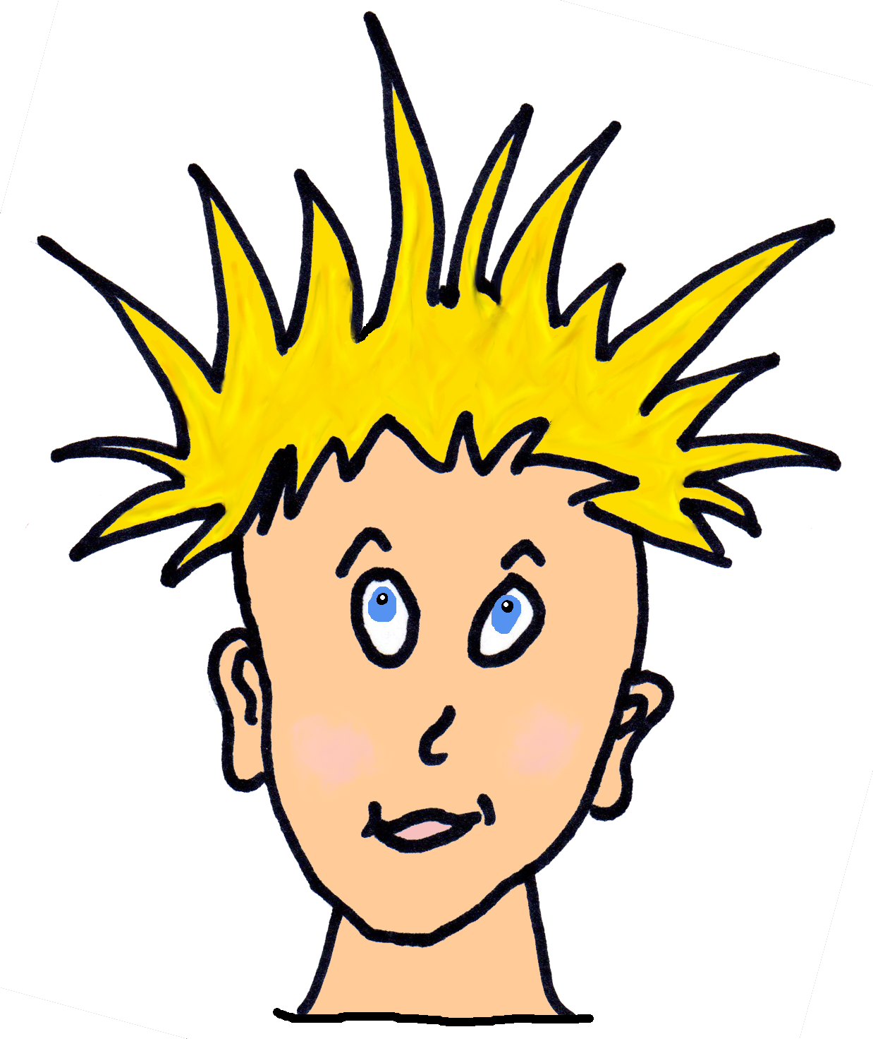 Wacky Hair Day Clipart