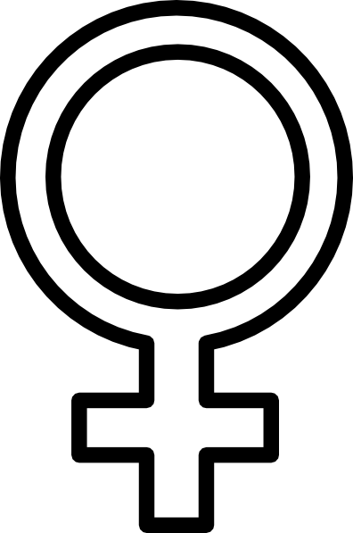 Female Symbol clip art - vector clip art online, royalty free ...