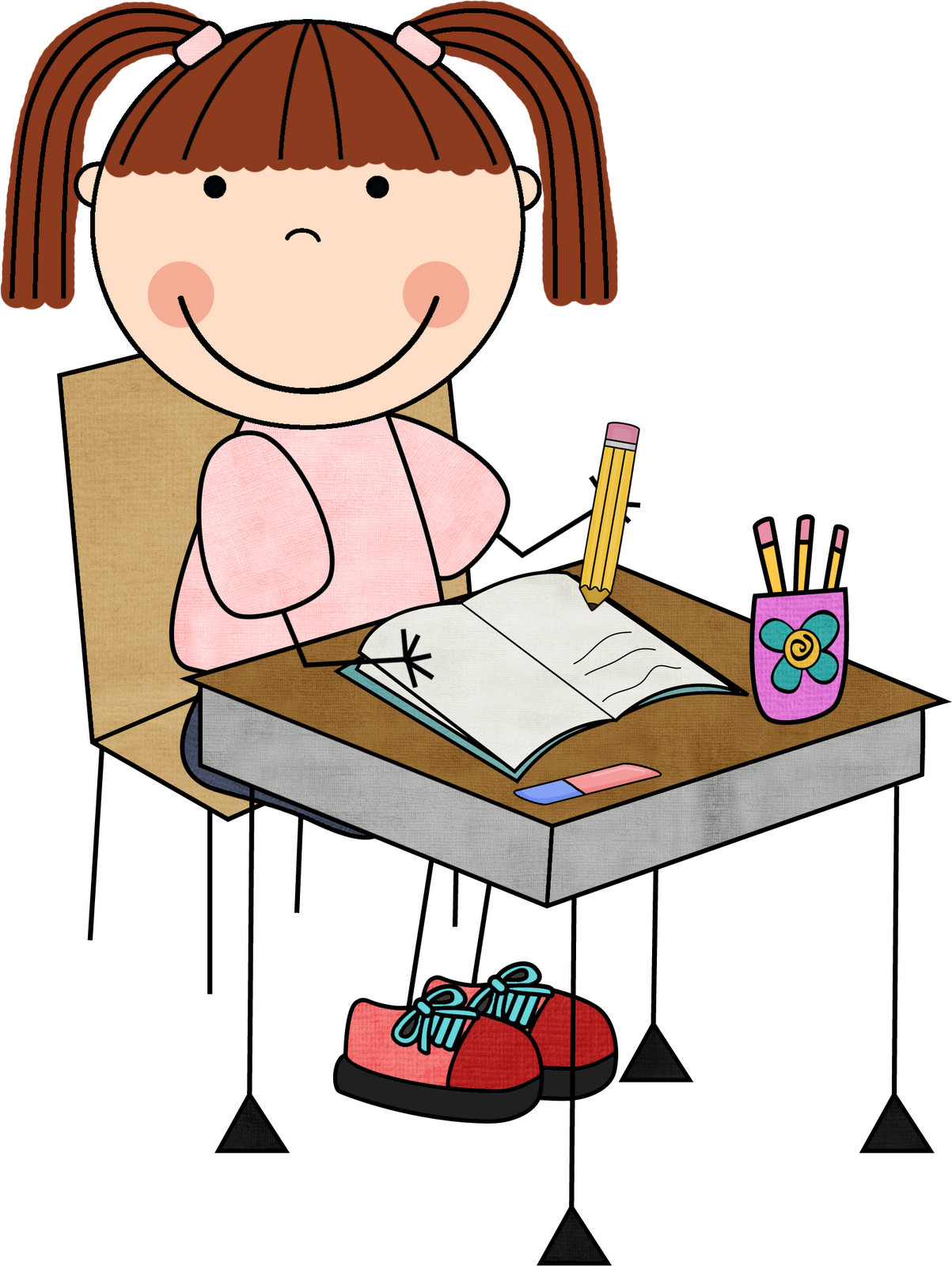 Children Writing Clipart Â« - Vergilis Clipart