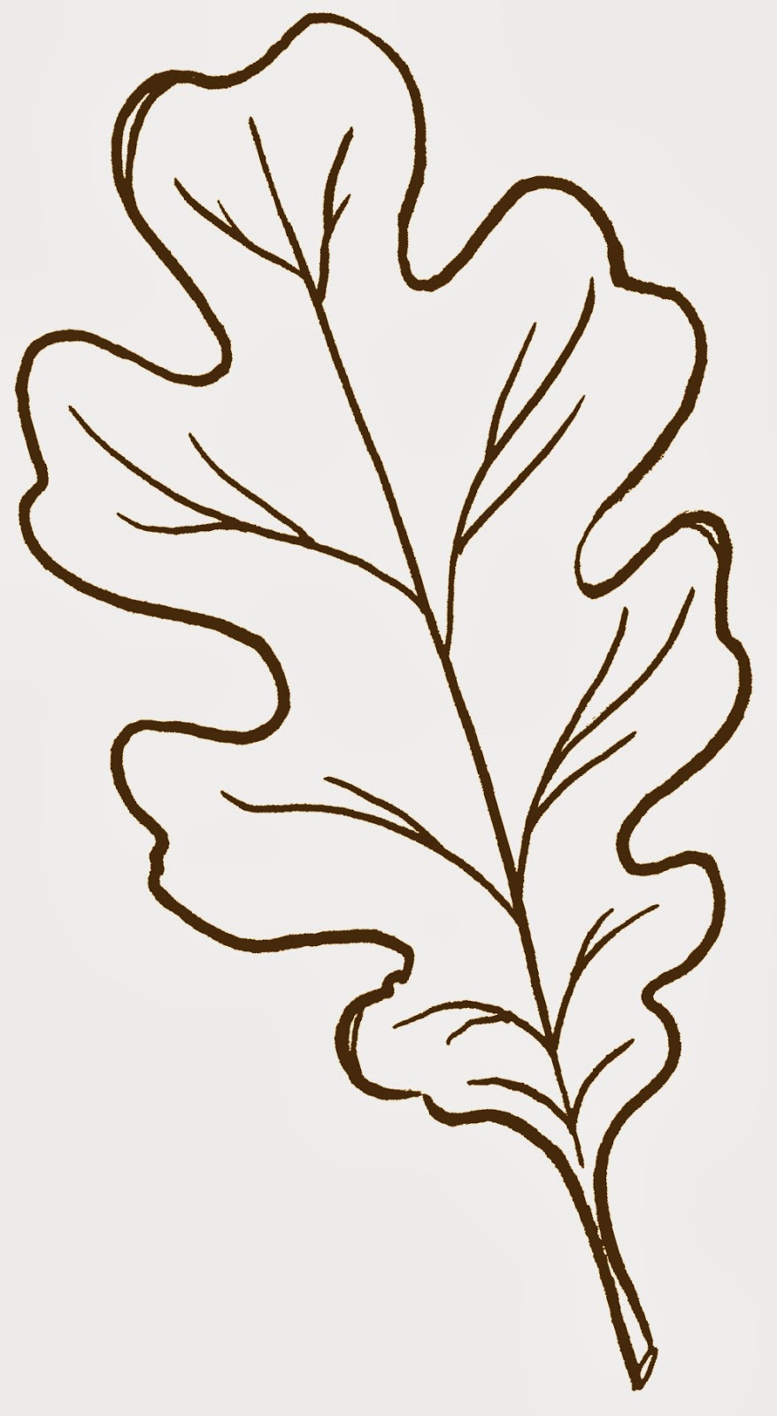 ... Oak Leaf Outline Printable Oak leaf template ...