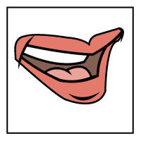 5 senses mouth clipart