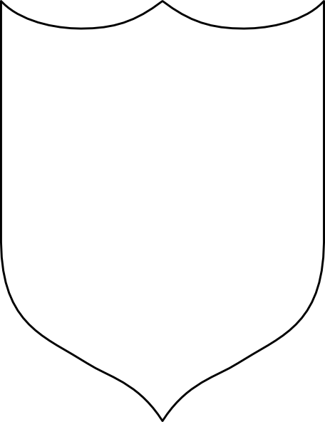 Blank shield clipart