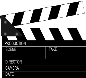 Movie Clapper Board Clip Art - vector clip art online ...