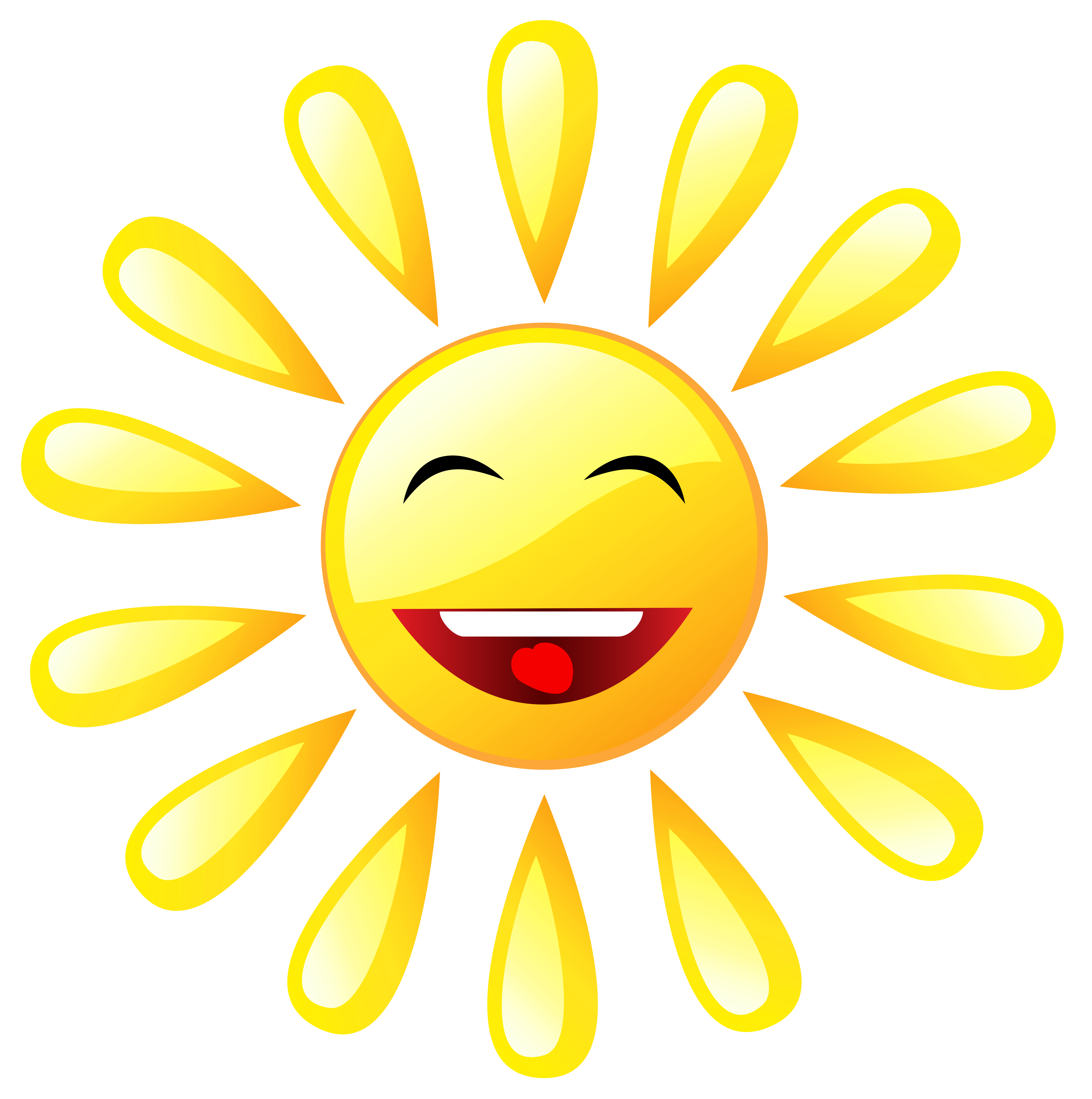 Transparent Cartoon Sun PNG Picture