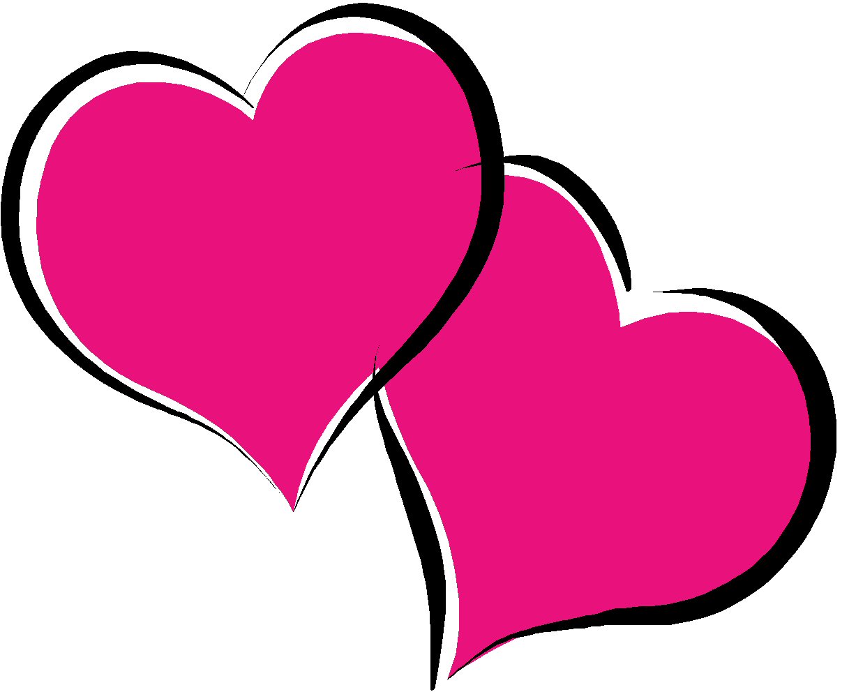 Pink heart clip art