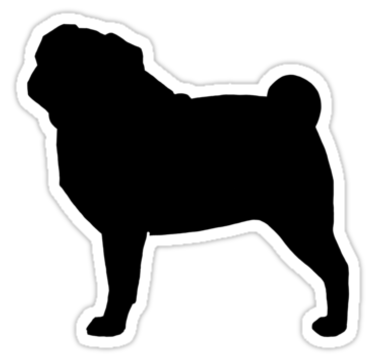 Pug Silhouette Clipart