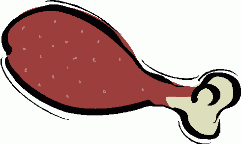 Clipart chicken leg