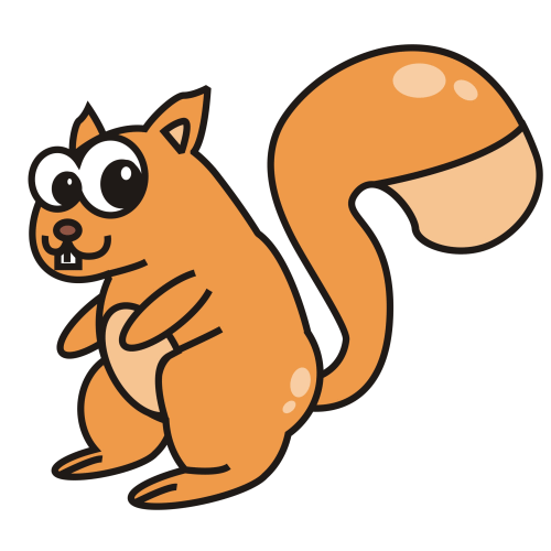 Cartoon squirrel clipart