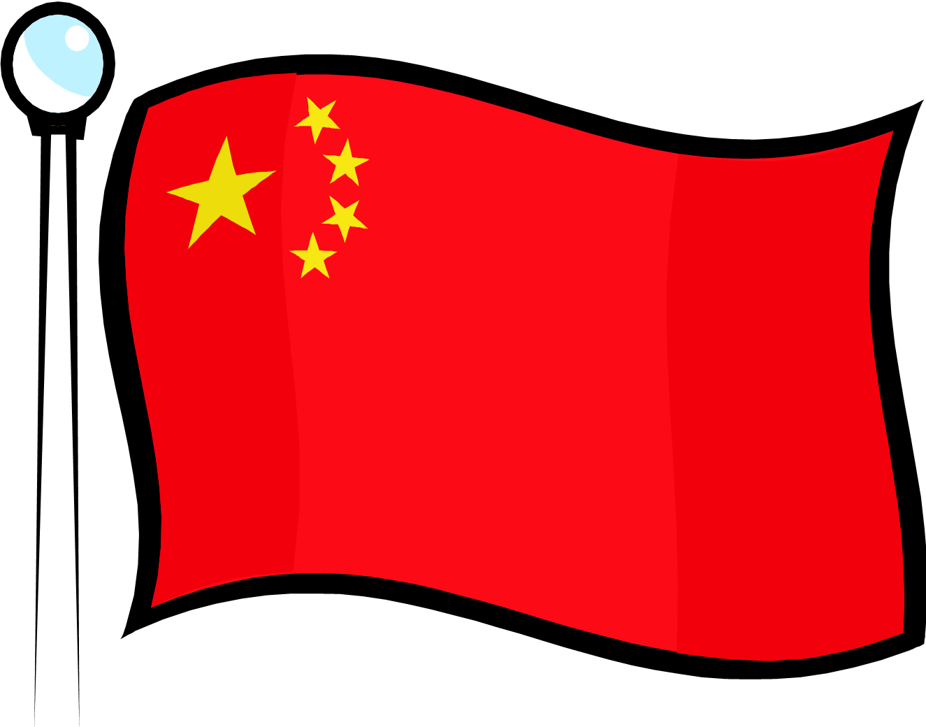 China Flag Clipart