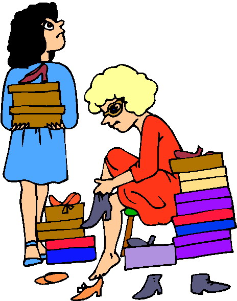 clip art of shopping