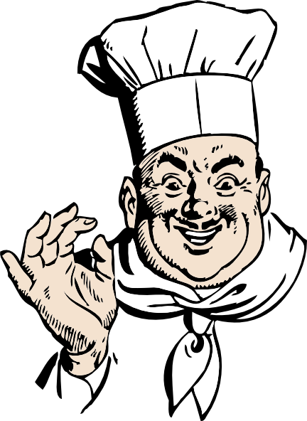 Happy Chef clip art Free Vector